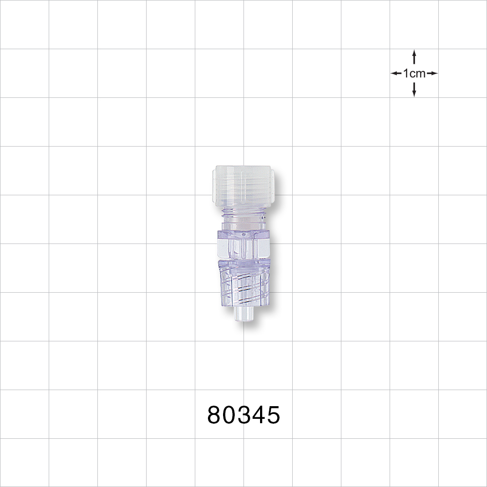 Tuohy Borst Adapter, Male Luer Spin Lock