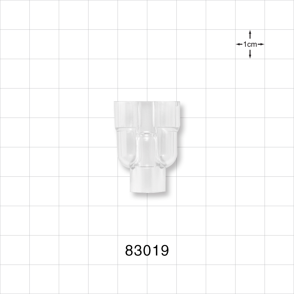 Y Connector, Parallel, Tubing Ports, Natural