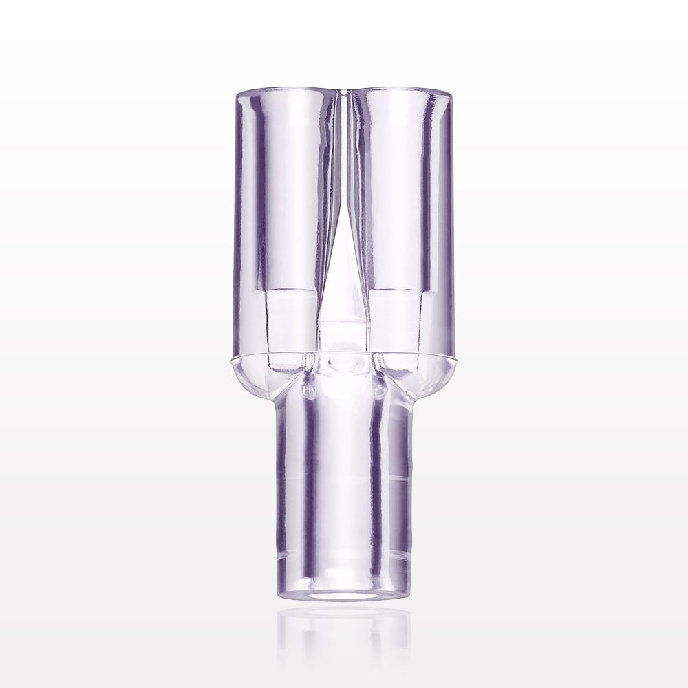 Y Connector, Parallel, Tubing Ports, Clear