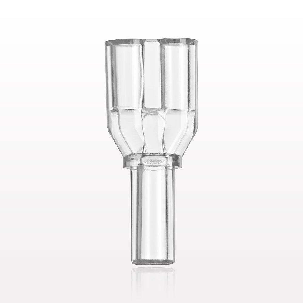 Y Connector, Parallel, Tubing Ports, Clear