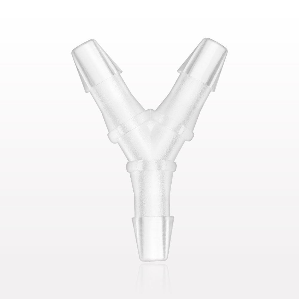 Y Connector, Barbed, Natural