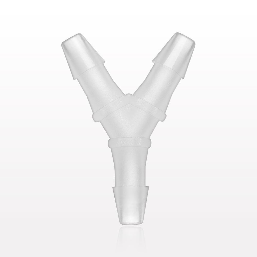 Y Connector, Barbed, Natural