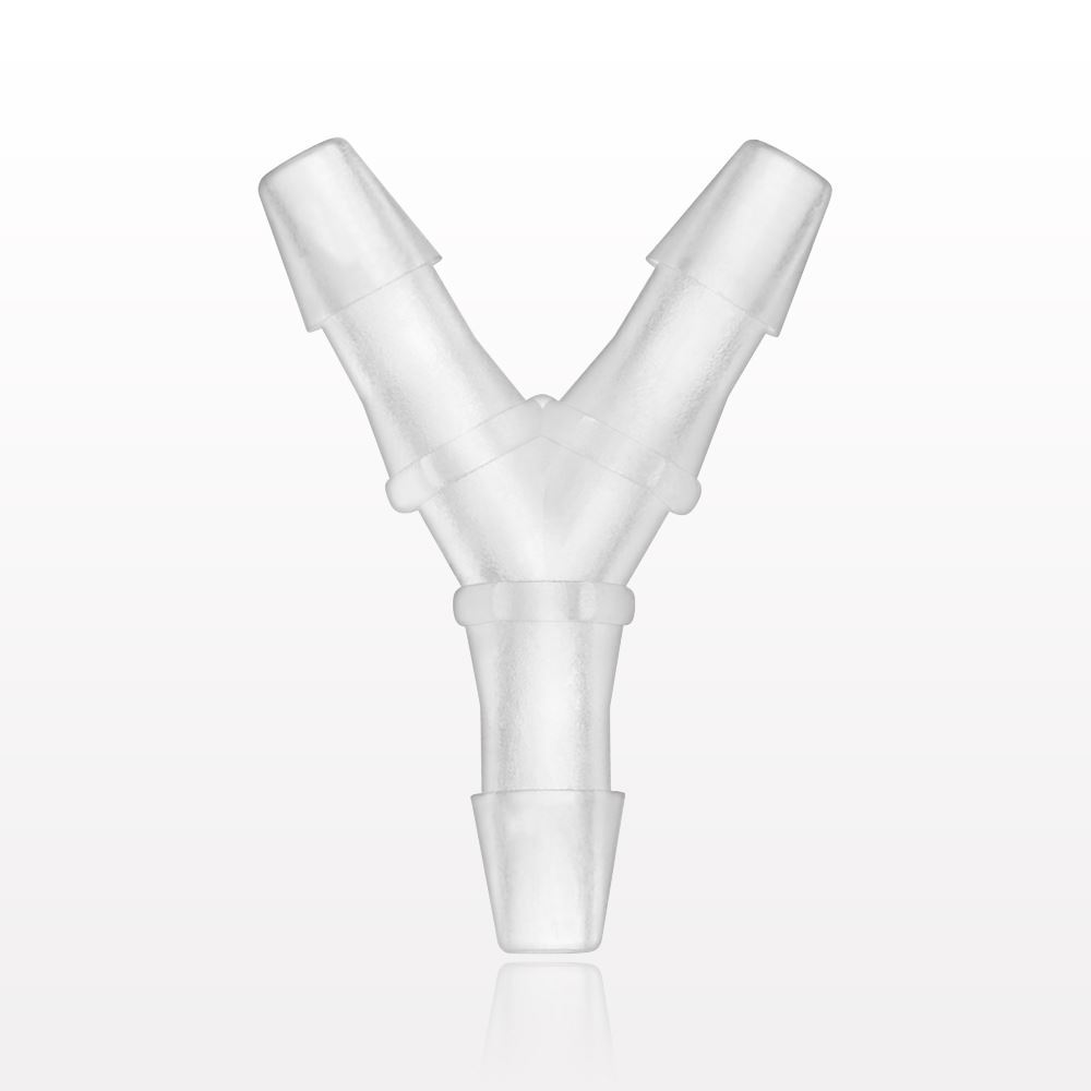Y Connector, Barbed, Natural