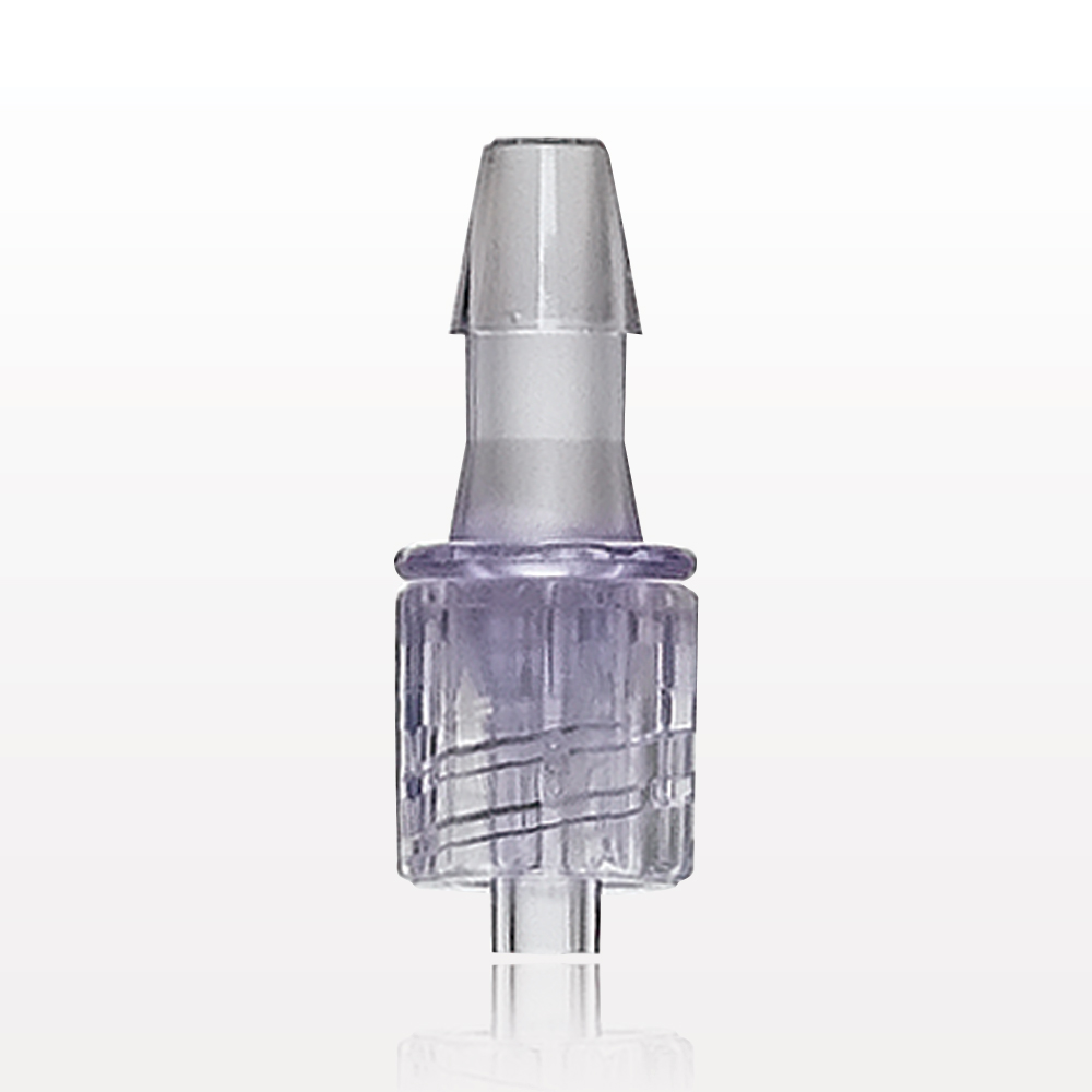 Male Luer w/Spin Lock, Barbed, Clear