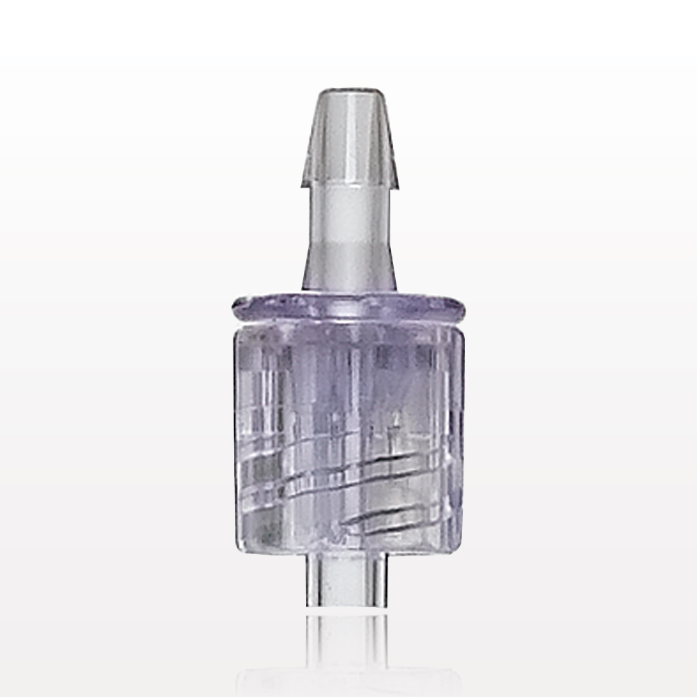 Male Luer w/Spin Lock, Barbed, Clear