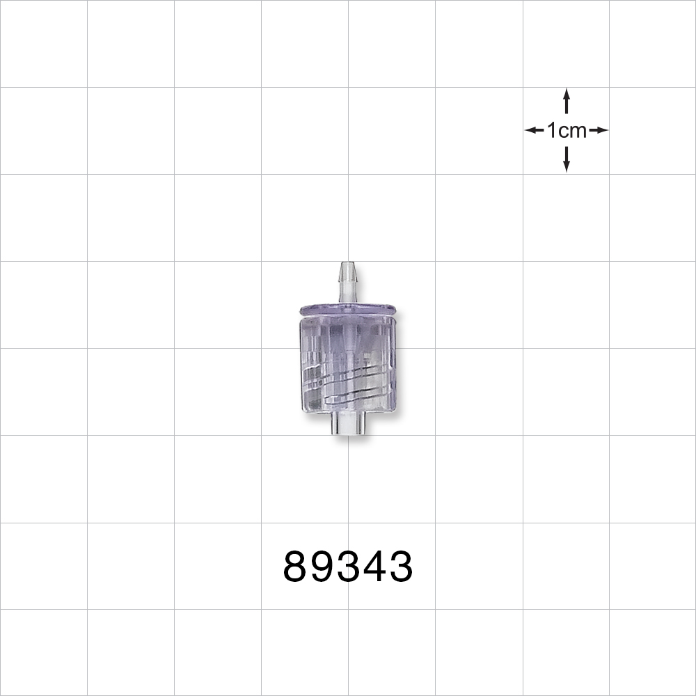 Male Luer w/Spin Lock, Barbed, Clear