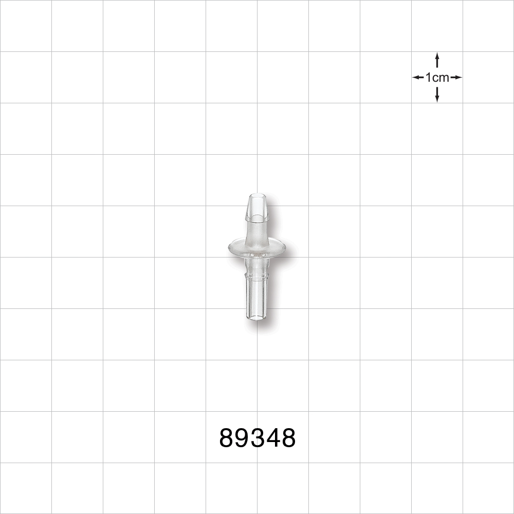 Male Luer Slip, Barbed, Clear