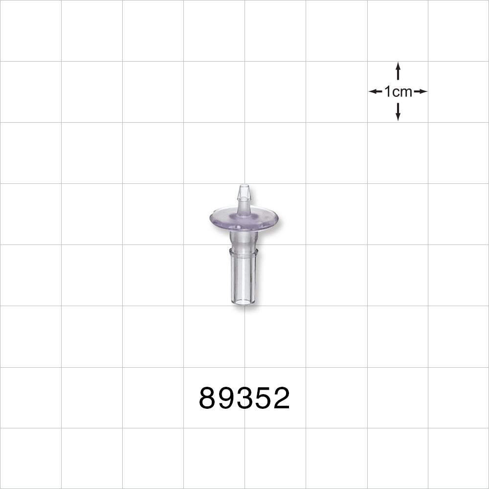 Male Luer Slip, Barbed, Clear