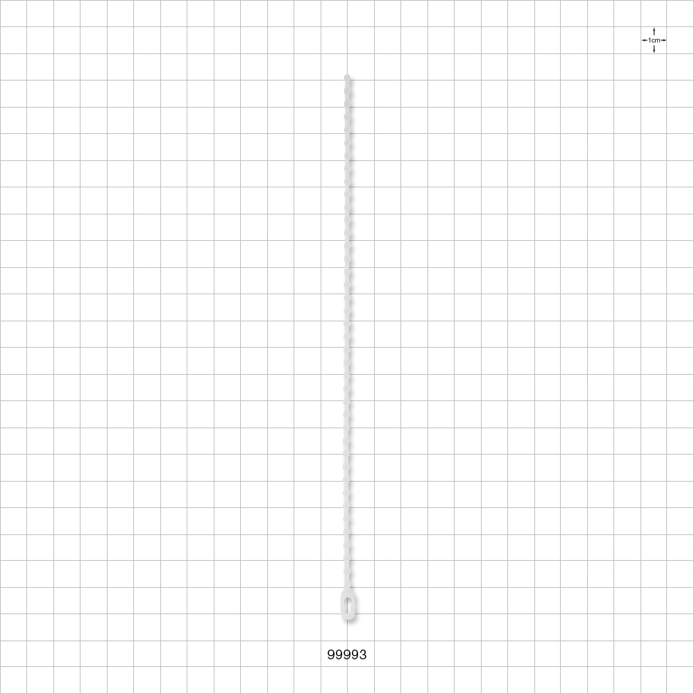 General Purpose Re-opening Beaded Tie, Natural