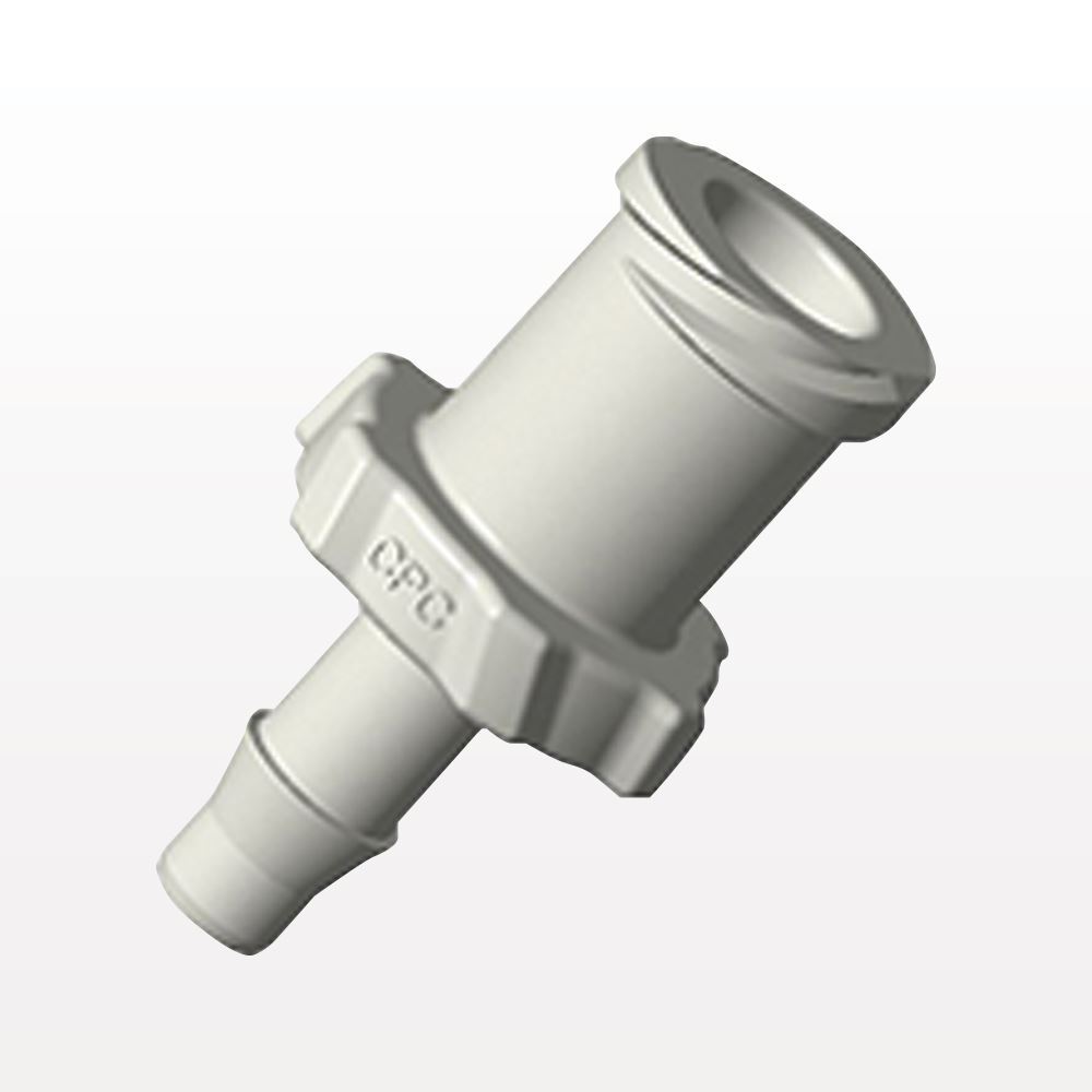 Female Luer Lock, Barbed, Natural, 100/Bag