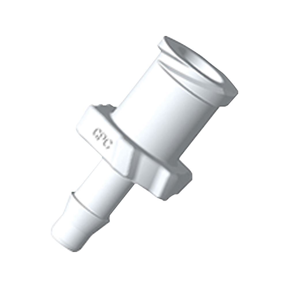 Female Luer Lock, Barbed, Natural, 100/Bag