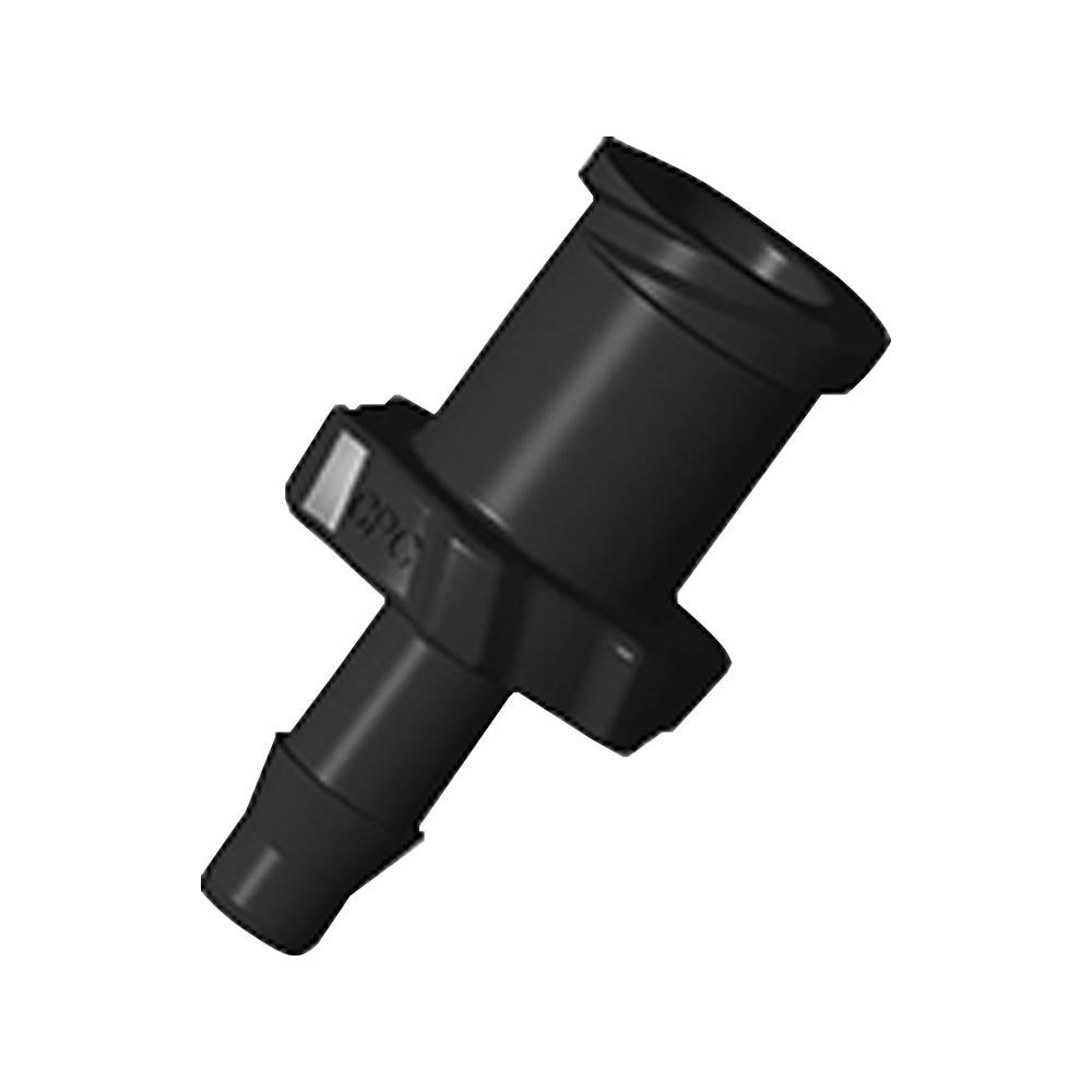 Female Luer Lock, Barbed, Black, 100/Bag