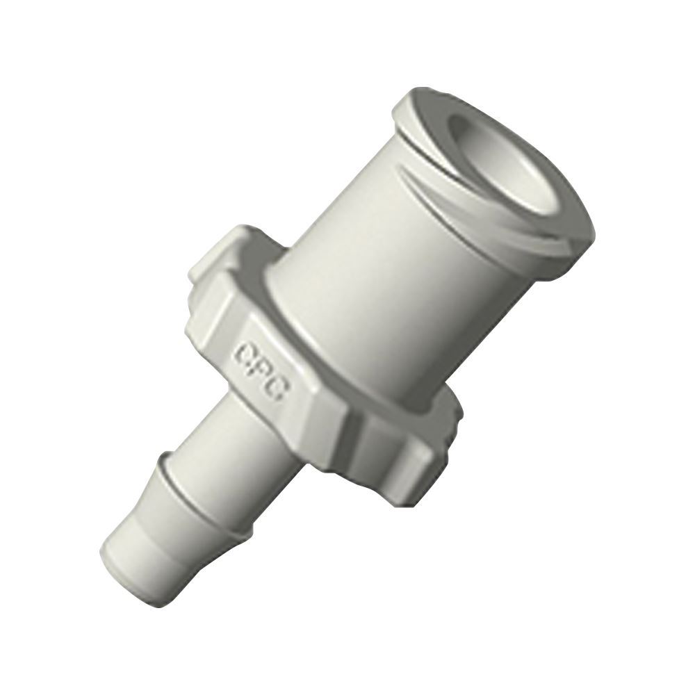 Female Luer Lock, Barbed, Natural, 100/Bag