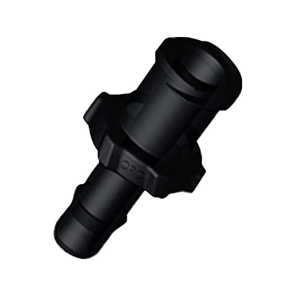 Female Luer Lock, Barbed, Black, 100/Bag