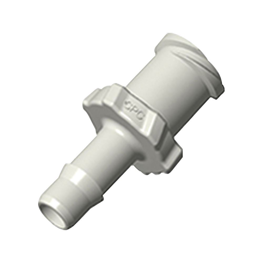 Female Luer Lock, Barbed, Natural, 100/Bag