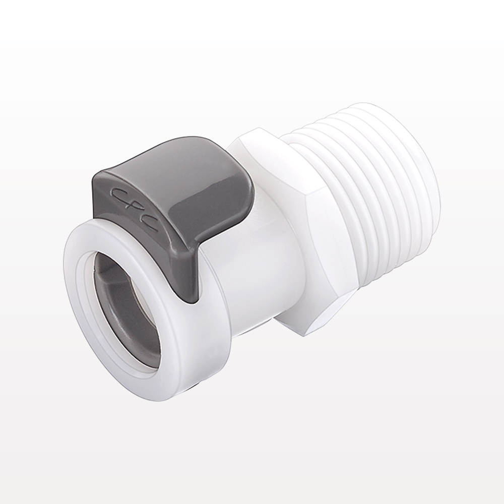 APC Connector, Body, Valved, Threaded