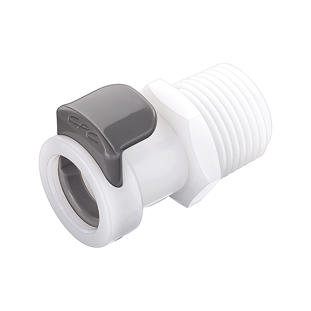 APC Connector, Body, Valved, Threaded