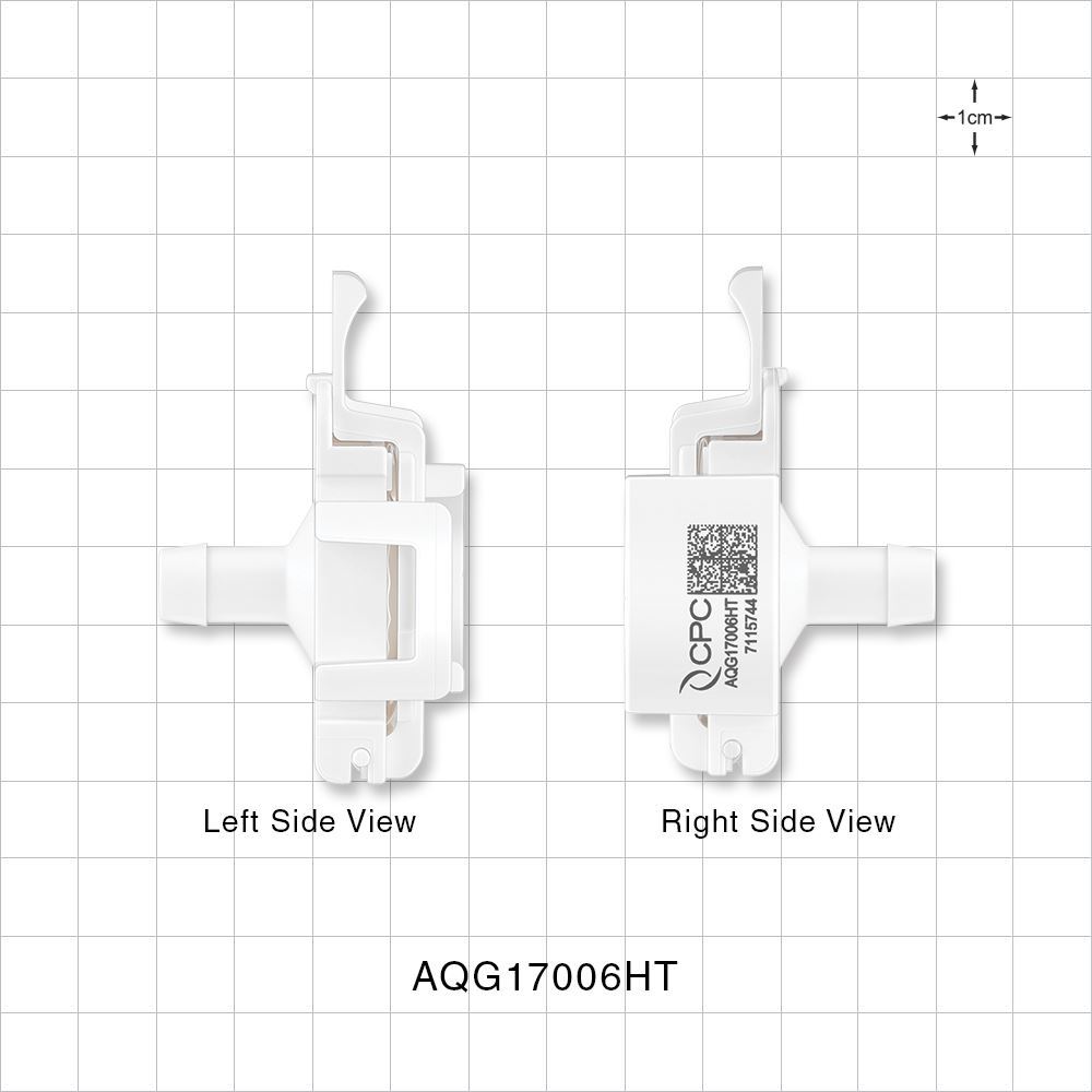 AseptiQuik® G Connector, Genderless, Barbed, High Temperature