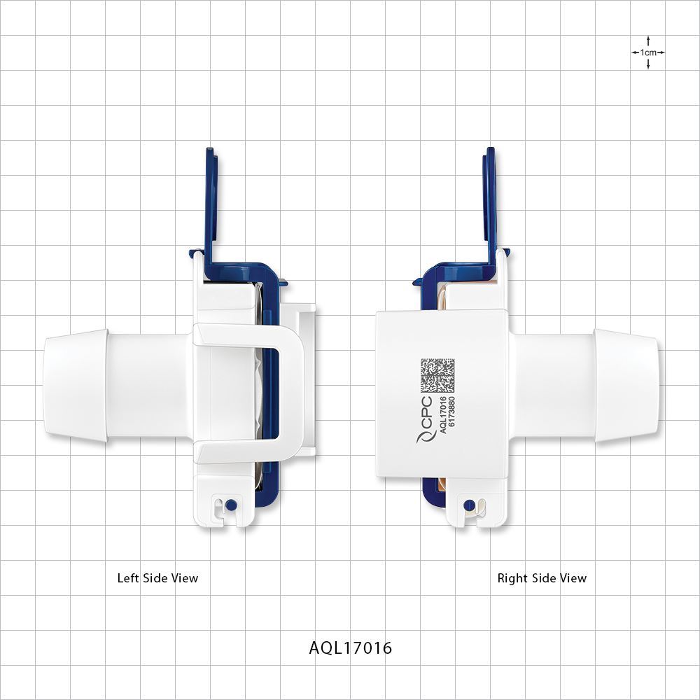 AseptiQuik® L Connector, Genderless, Barbed