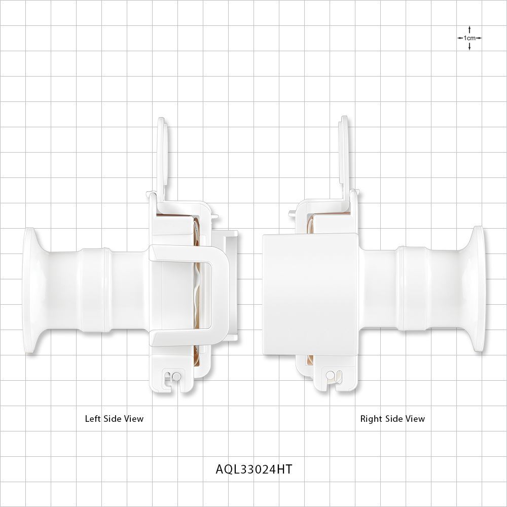 AseptiQuik® L Connector, Genderless, Sanitary Flange, High Temperature