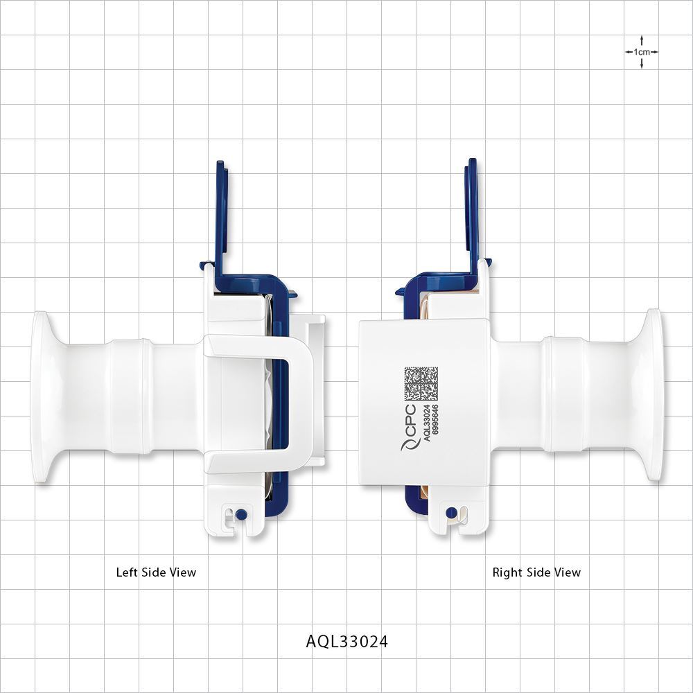AseptiQuik® L Connector, Genderless, Sanitary Flange