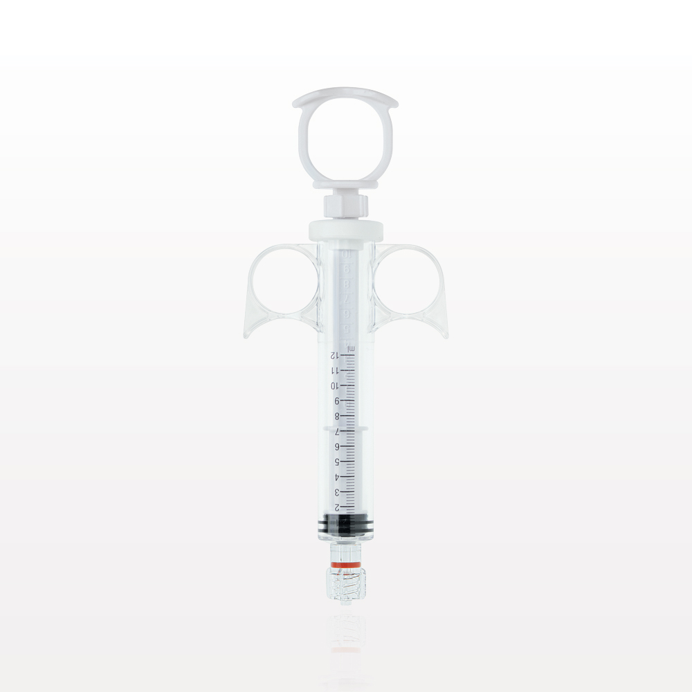 Control Syringe, Locking Plunger and Ring Grip, Rotating Male Luer Lock