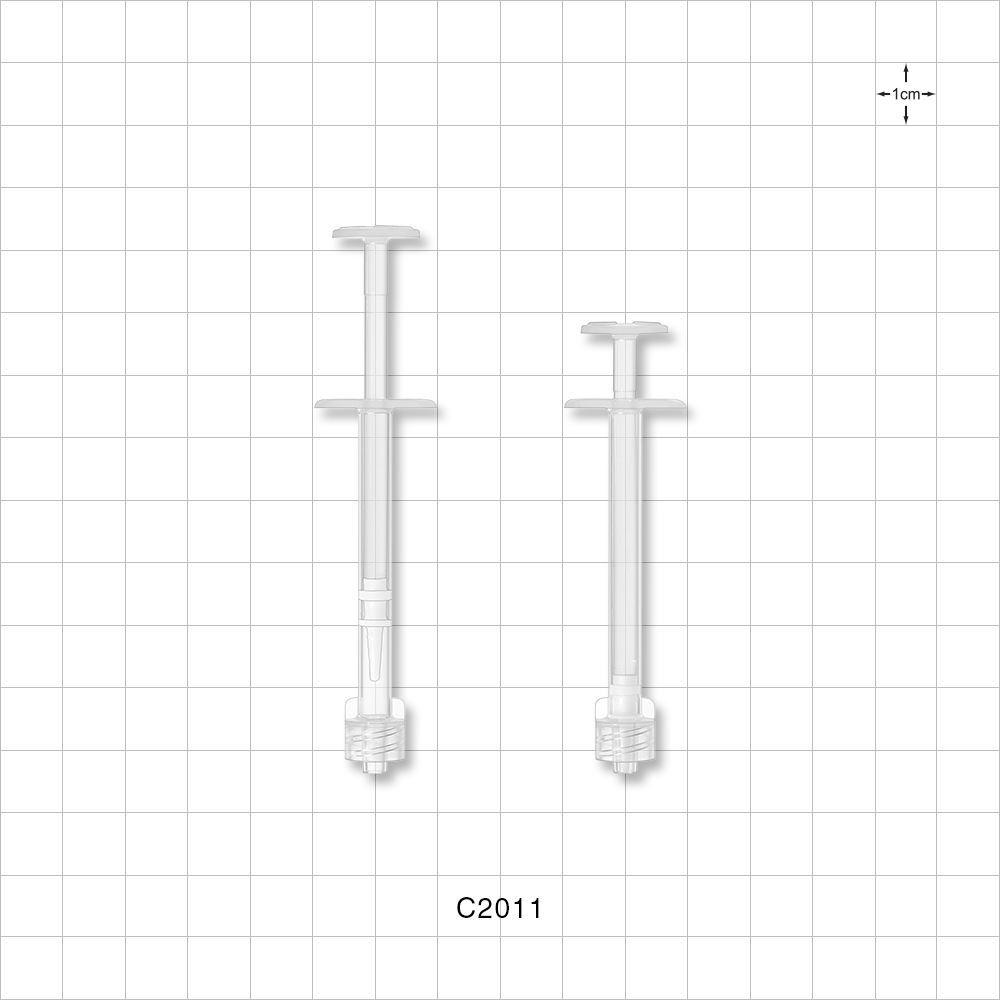 Syringe, Male Luer Lock, Zero Dead Space, Natural