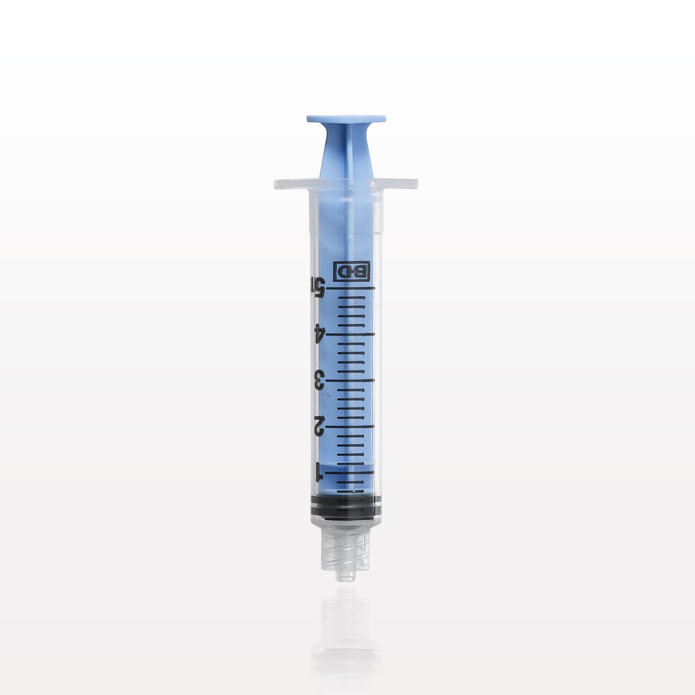Syringe, Male Luer Lock, Light Blue