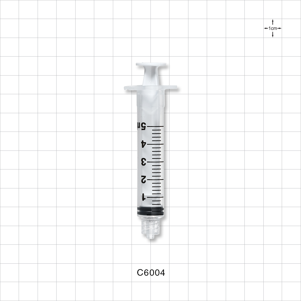Syringe, Male Luer Lock, White