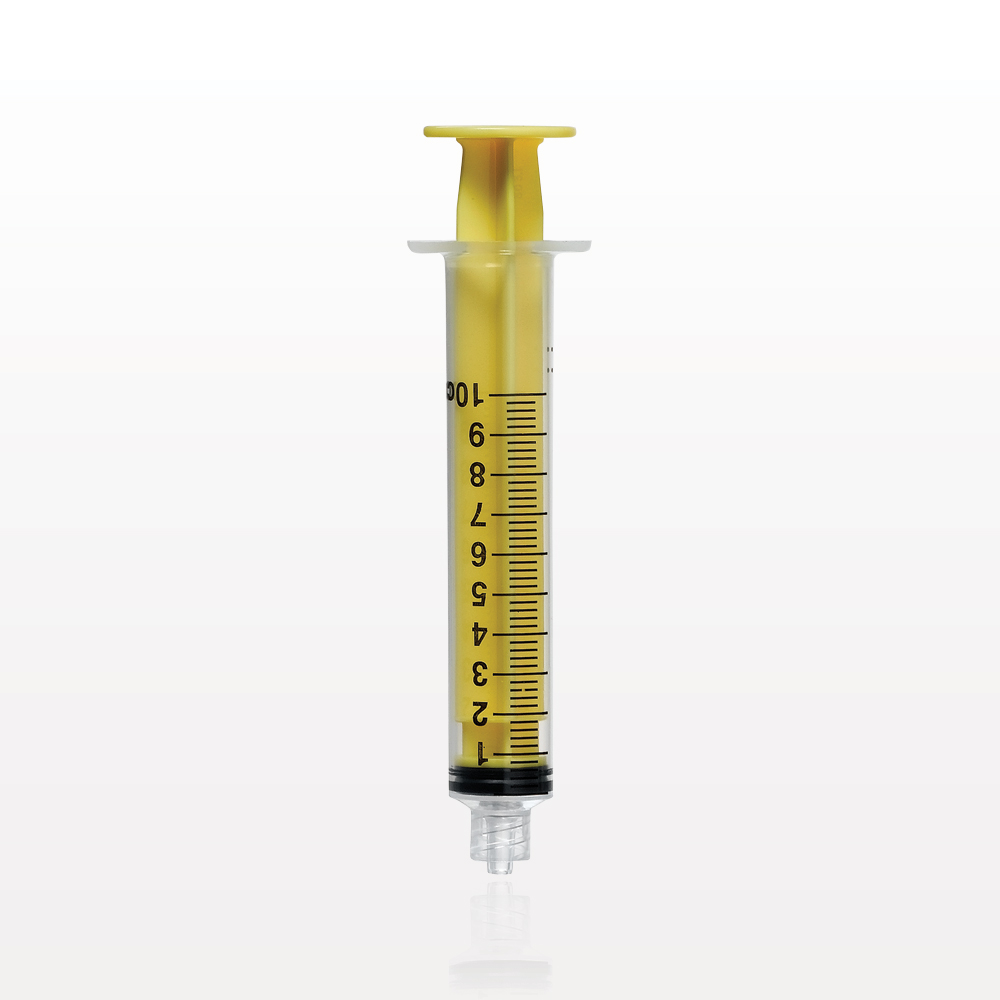 Syringe, Male Luer Lock, Yellow