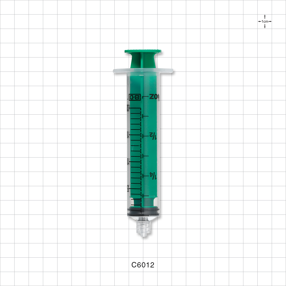 Syringe, Male Luer Lock, Green