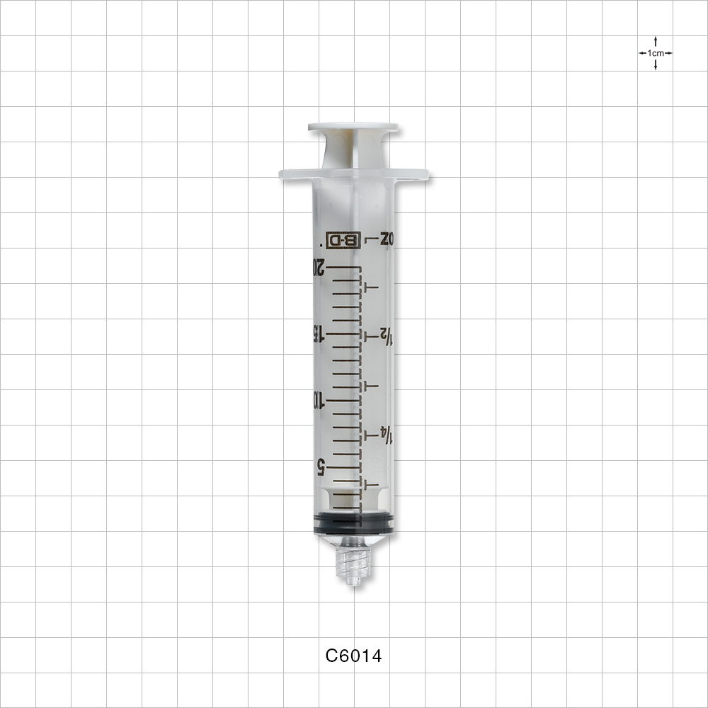 Syringe, Male Luer Lock, White