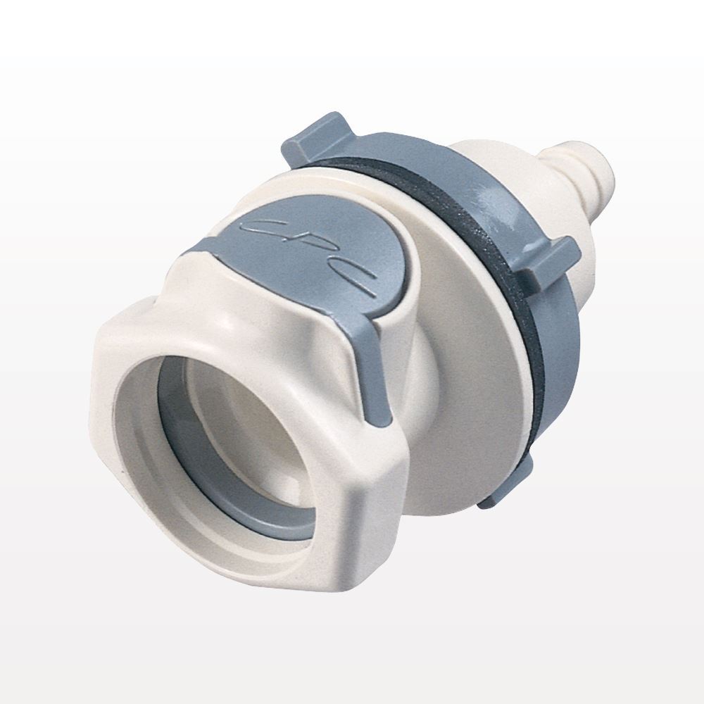 HFC35 Connector, Panel Mount Body, Valved, Barbed