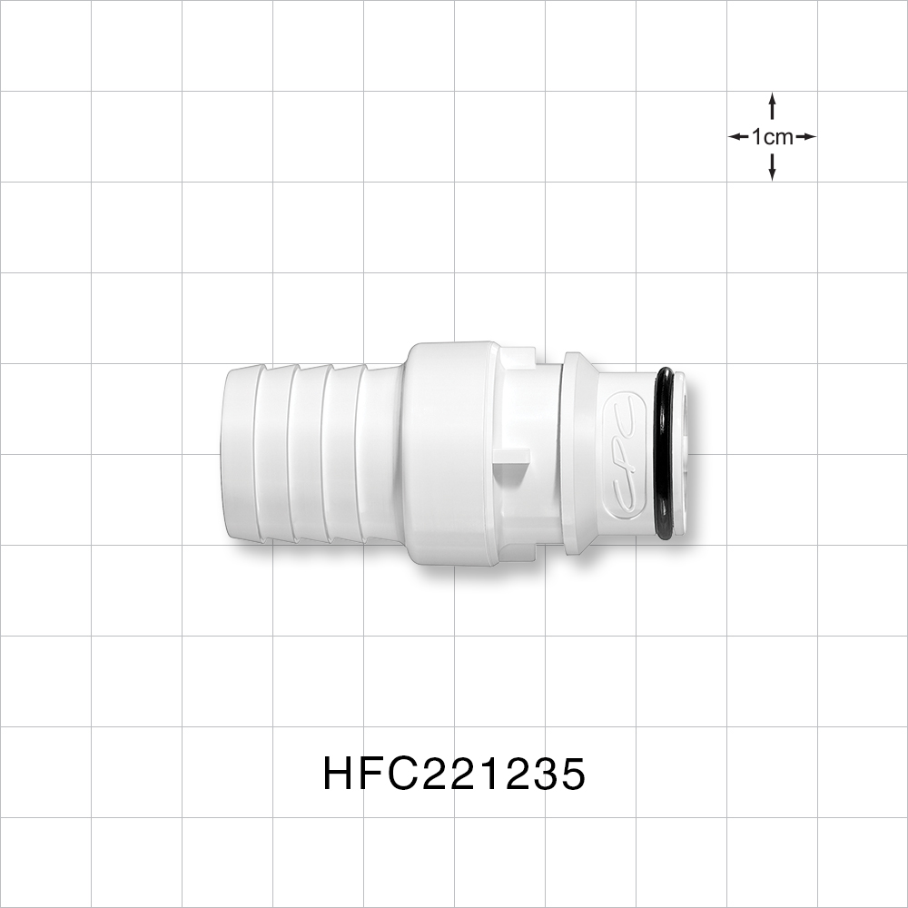 HFC35 Connector, Insert, Non-Valved, Barbed