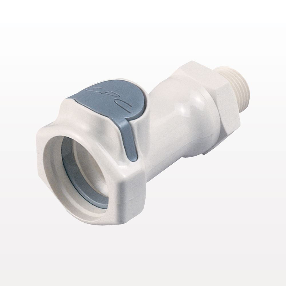 HFC35 Connector, Body, Valved, Threaded