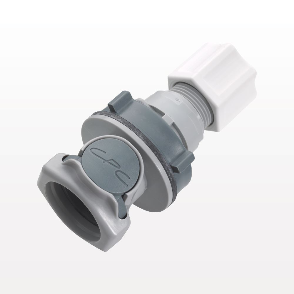 HFC12 Connector, Panel Mount Body, Valved, JACO