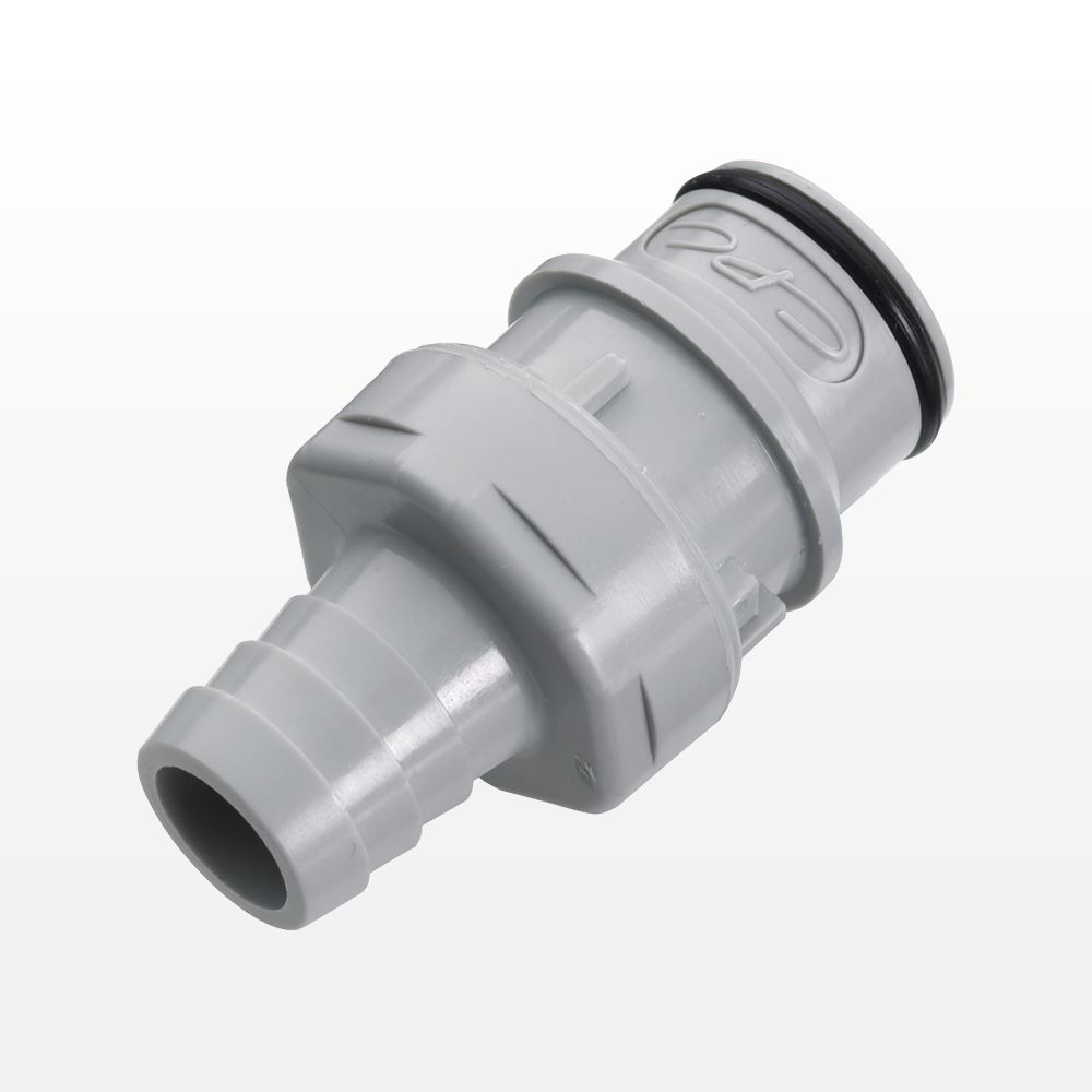 HFC12 Connector, Insert, Valved, Barbed