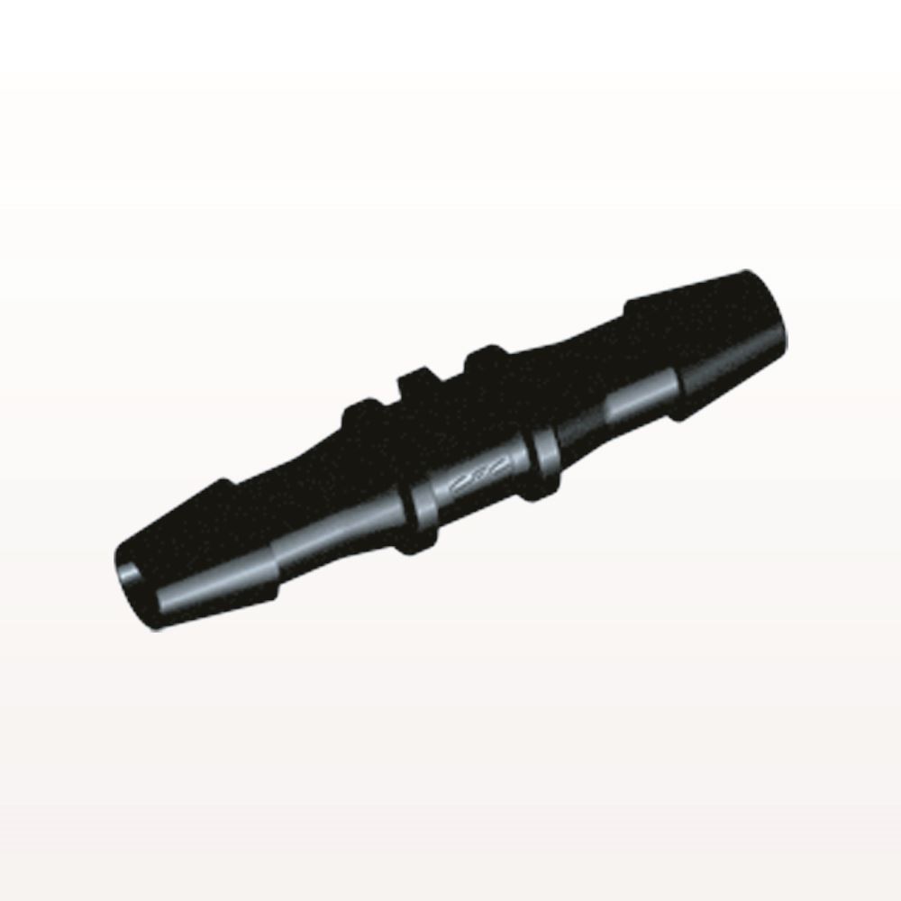 Straight Connector, Barbed, Black, 100/Bag