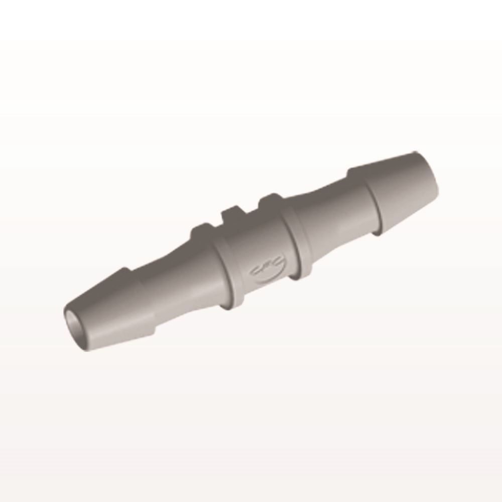 Straight Connector, Barbed, Natural, 100/Bag