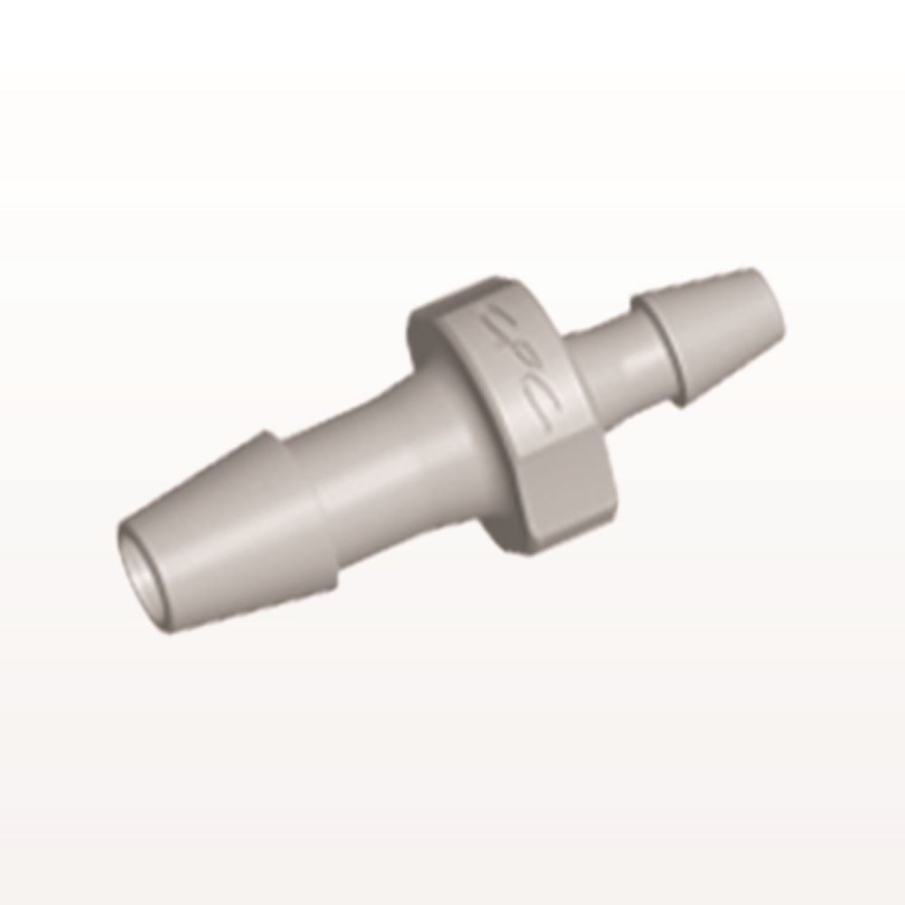 Straight Connector, Reducer, Barbed, Natural, 100/Bag