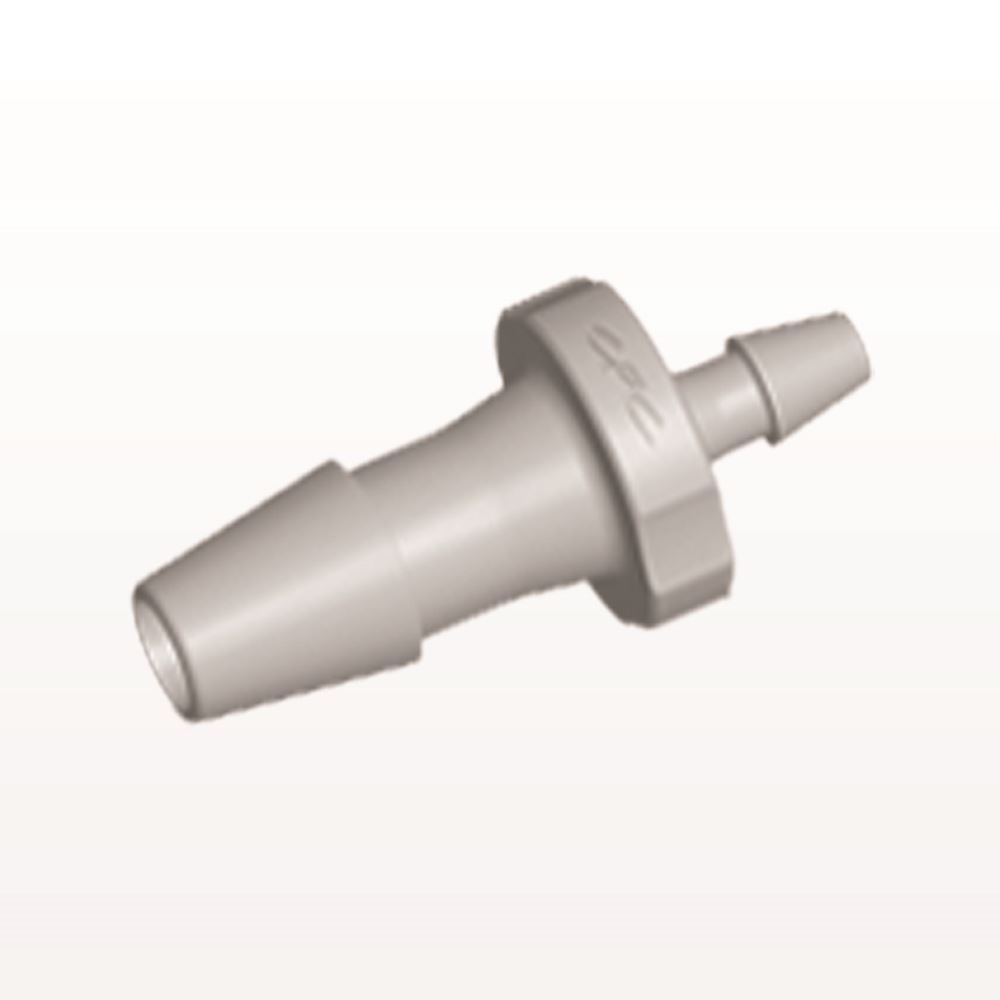 Straight Connector, Reducer, Barbed, Natural, 100/Bag