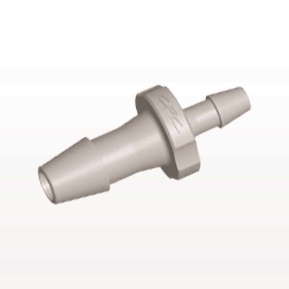 Straight Connector, Reducer, Barbed, Natural, 100/Bag