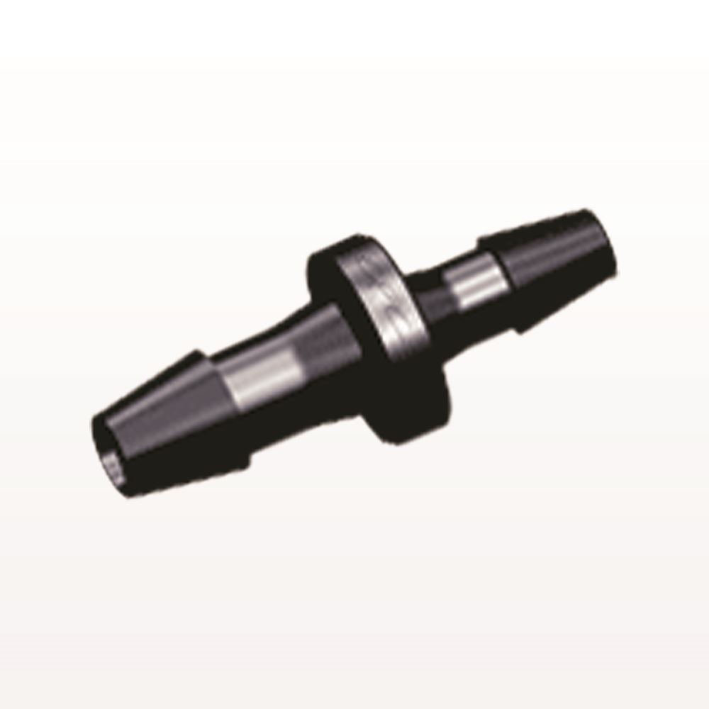 Straight Connector, Reducer, Barbed, Black, 100/Bag