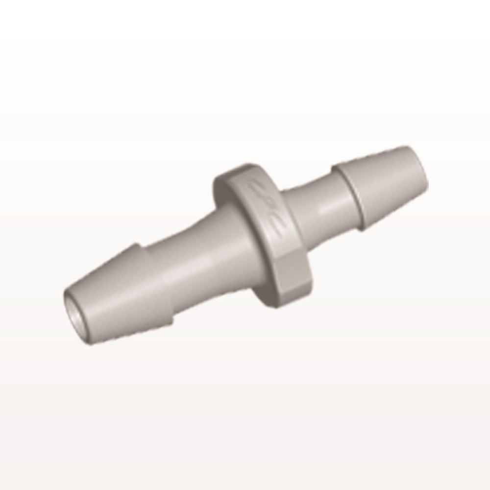 Straight Connector, Reducer, Barbed, Natural, 100/Bag