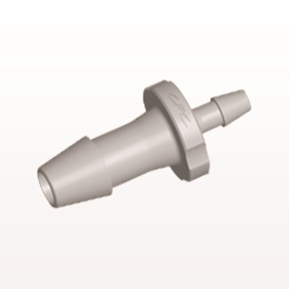 Straight Connector, Reducer, Barbed, Natural, 100/Bag