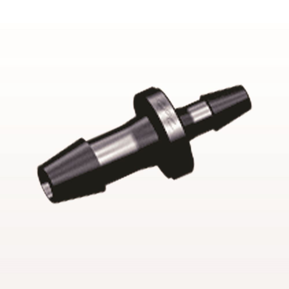 Straight Connector, Reducer, Barbed, Black, 100/Bag