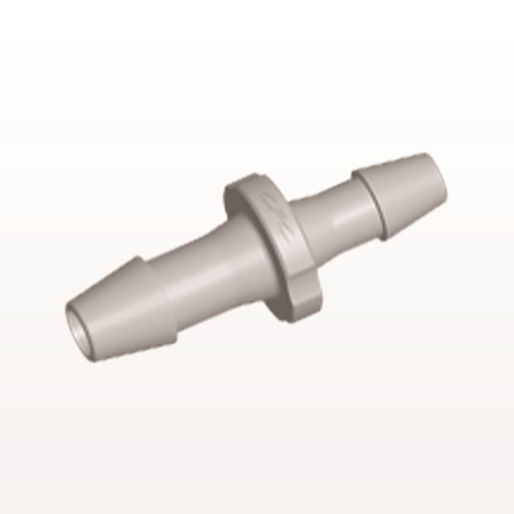 Straight Connector, Reducer, Barbed, Natural, 100/Bag