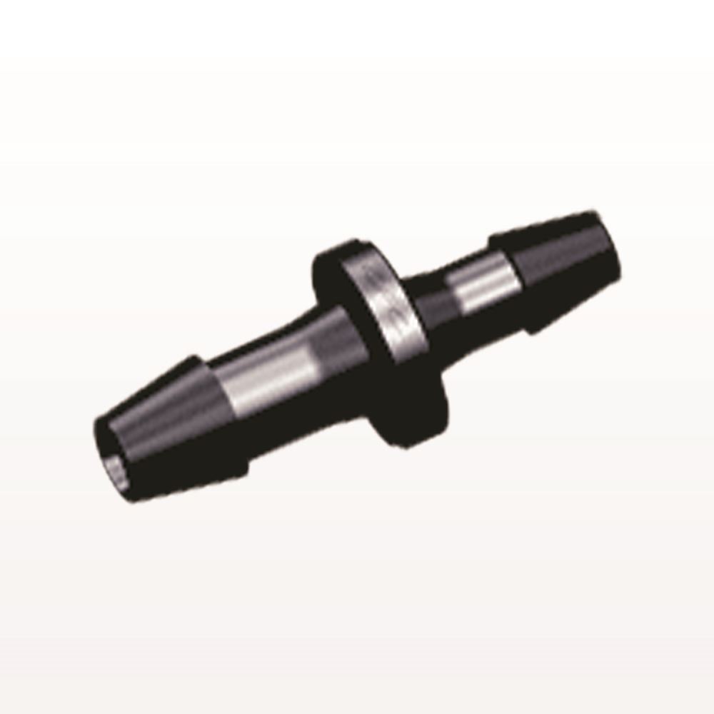 Straight Connector, Reducer, Barbed, Black, 100/Bag