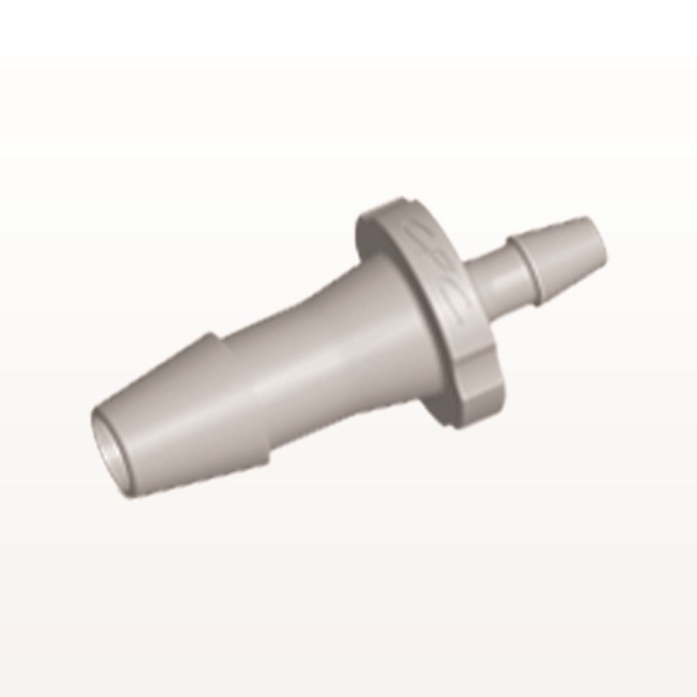 Straight Connector, Reducer, Barbed, Natural, 100/Bag