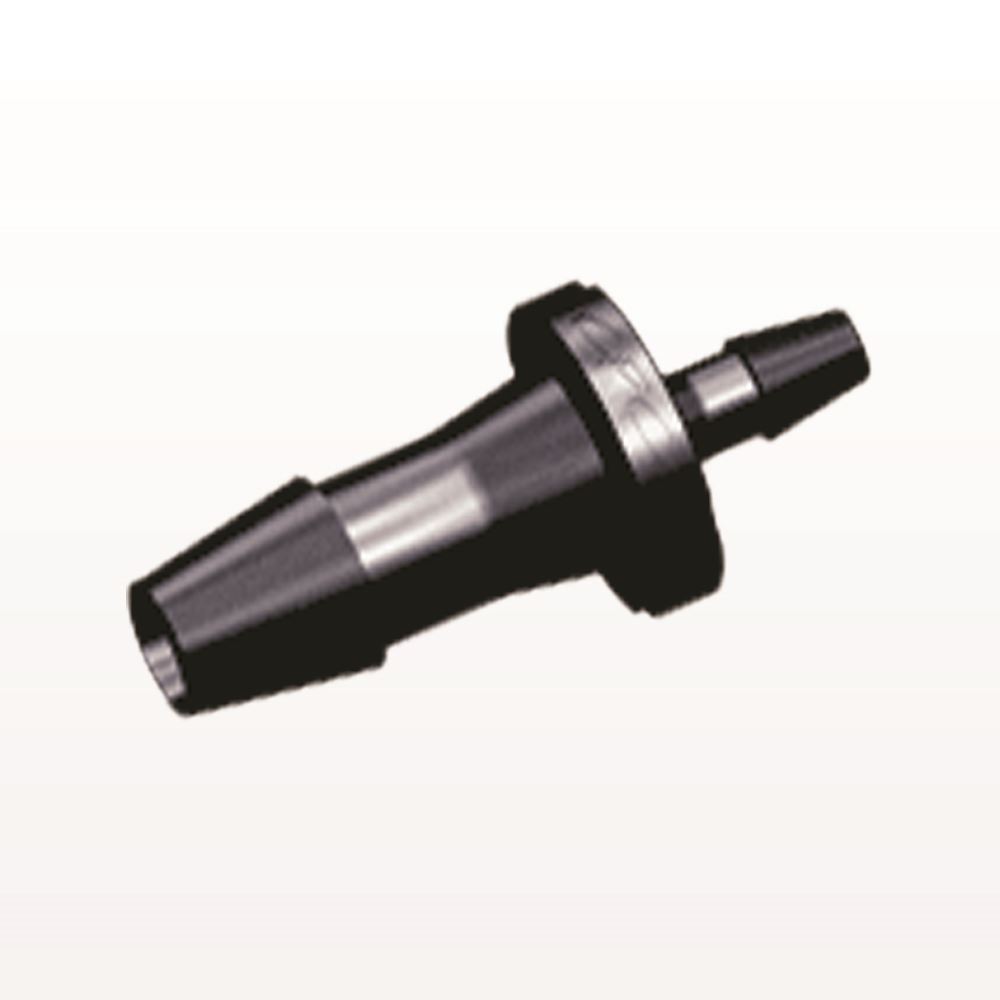 Straight Connector, Reducer, Barbed, Black, 100/Bag